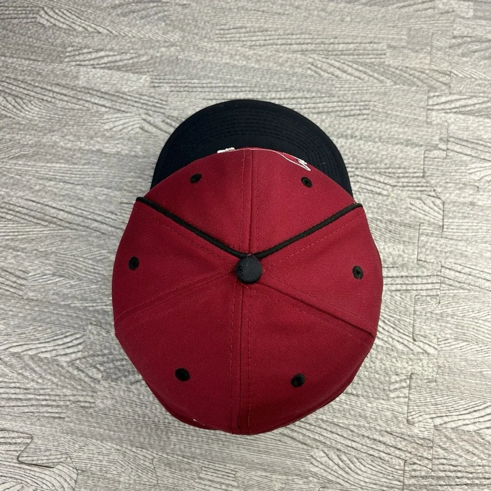 Arizona Cardinals The Game Hat‎ Cap Fitted Size Medium Red Black NFL Football
